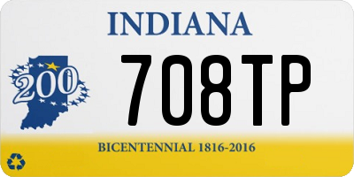 IN license plate 708TP