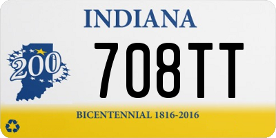 IN license plate 708TT