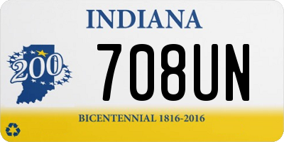 IN license plate 708UN