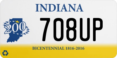 IN license plate 708UP