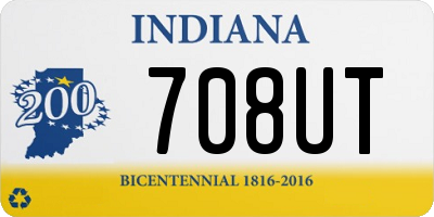 IN license plate 708UT