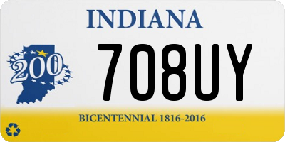 IN license plate 708UY
