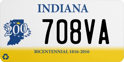 IN license plate 708VA