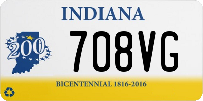 IN license plate 708VG