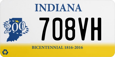 IN license plate 708VH