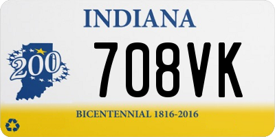 IN license plate 708VK