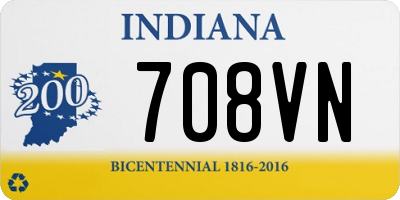 IN license plate 708VN