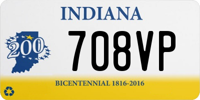 IN license plate 708VP