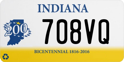 IN license plate 708VQ