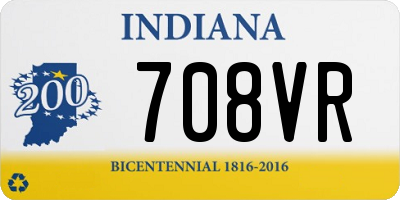 IN license plate 708VR