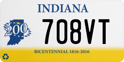 IN license plate 708VT