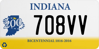IN license plate 708VV