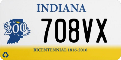 IN license plate 708VX