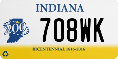 IN license plate 708WK
