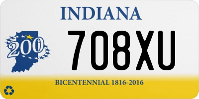 IN license plate 708XU