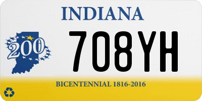 IN license plate 708YH