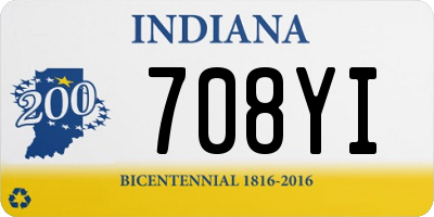 IN license plate 708YI