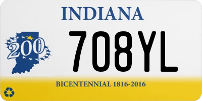 IN license plate 708YL