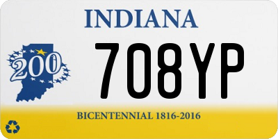 IN license plate 708YP