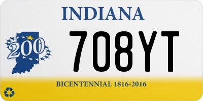 IN license plate 708YT