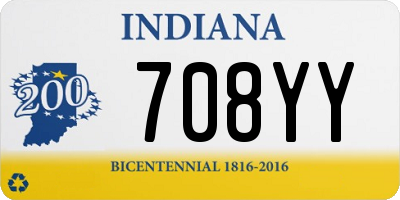 IN license plate 708YY