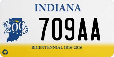 IN license plate 709AA