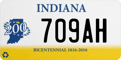 IN license plate 709AH