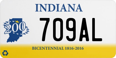 IN license plate 709AL