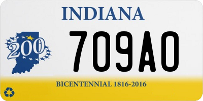 IN license plate 709AO