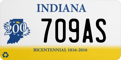 IN license plate 709AS