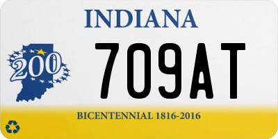 IN license plate 709AT