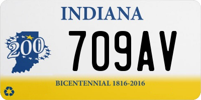IN license plate 709AV