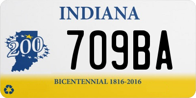 IN license plate 709BA
