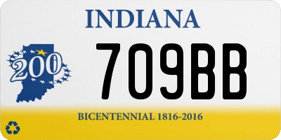 IN license plate 709BB