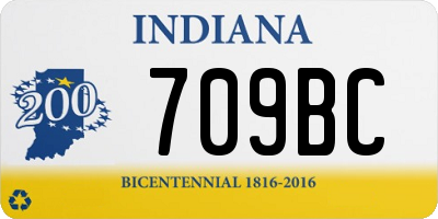 IN license plate 709BC
