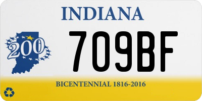 IN license plate 709BF