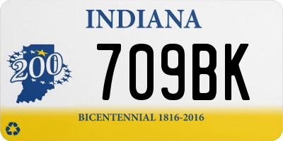 IN license plate 709BK