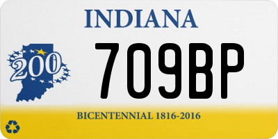 IN license plate 709BP