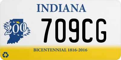 IN license plate 709CG