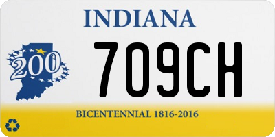 IN license plate 709CH