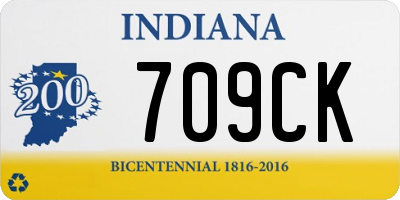 IN license plate 709CK