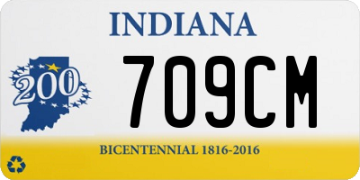 IN license plate 709CM