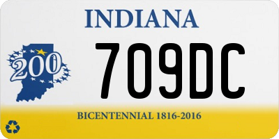 IN license plate 709DC