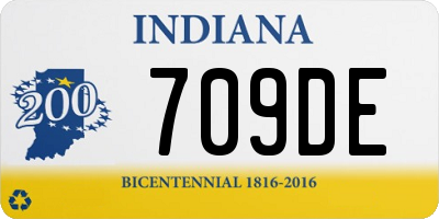 IN license plate 709DE