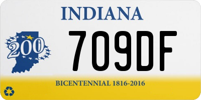IN license plate 709DF