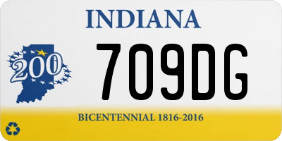 IN license plate 709DG