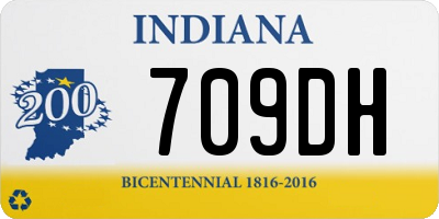 IN license plate 709DH