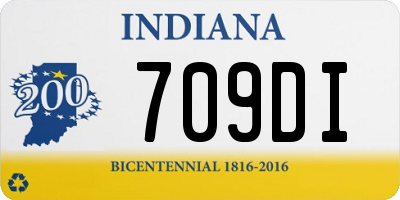 IN license plate 709DI