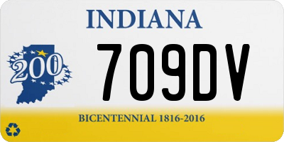 IN license plate 709DV