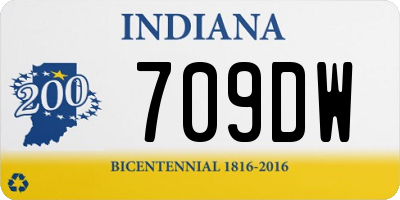 IN license plate 709DW